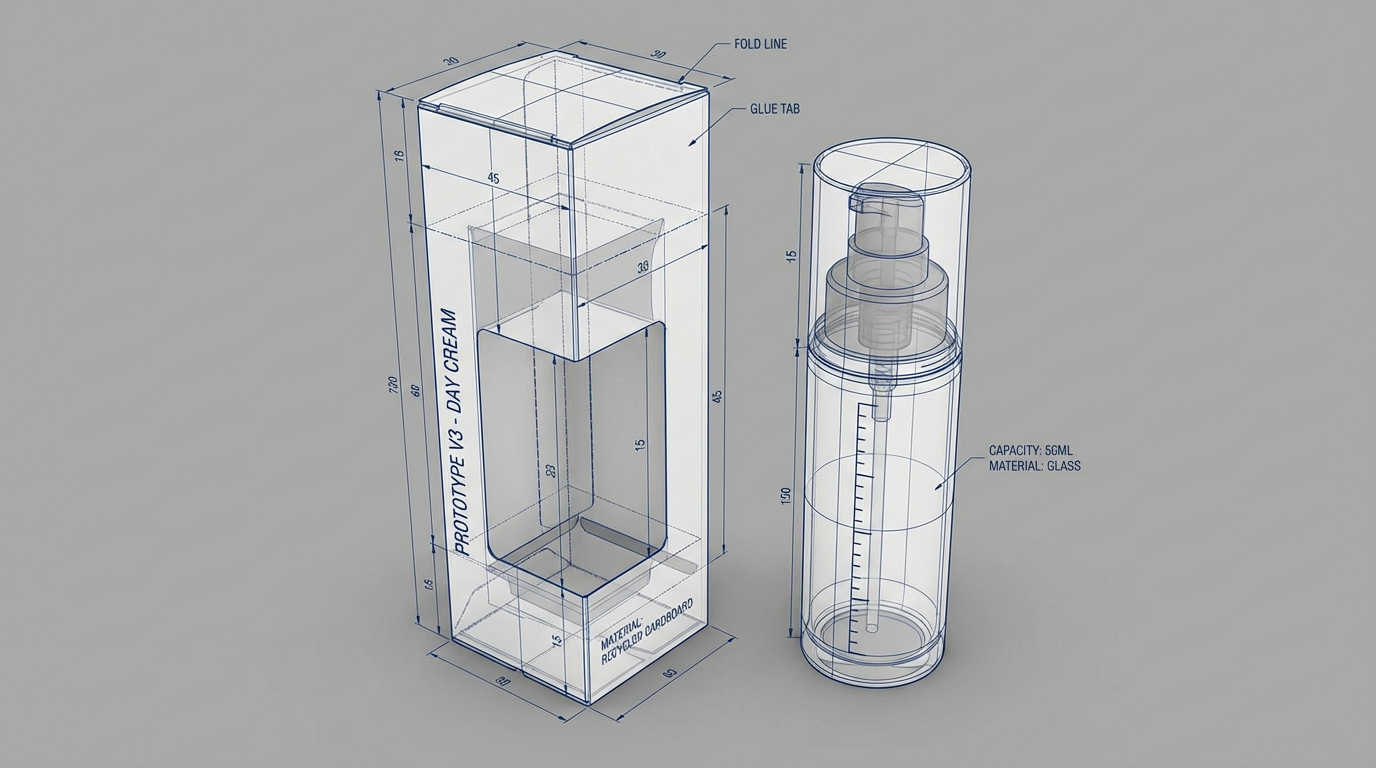 3D render of sports equipment before AI scene generation