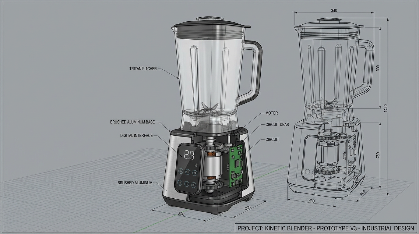 Demo prototype render before AI environment integration
